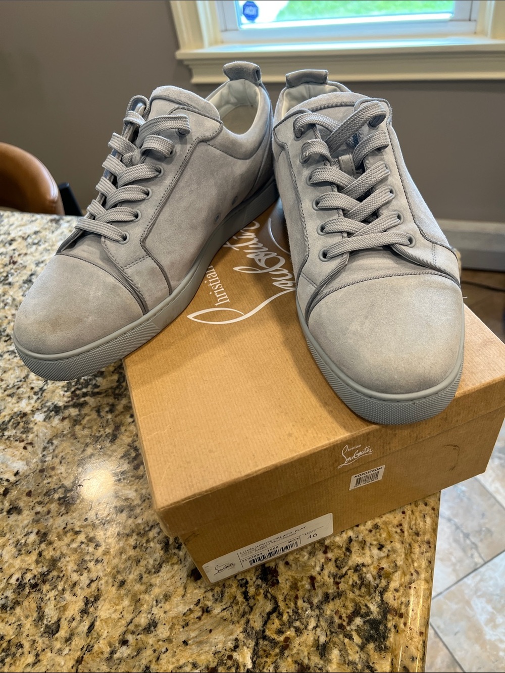 Christian Louboutin Men's Paseo color Suede Low-Top Sneakers